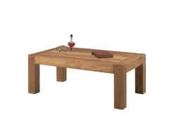 Table basse rectangulaire en chêne massif huilé 