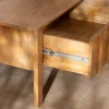 Table basse rectangulaire esprit zen en manguier naturel "Sicaly"