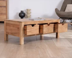 Table basse rectangulaire en acacia massif 