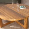 Table basse ronde 110 cm en teck "Balanka"