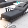 Table d'appoint design en aluminium gris anthracite "Lazy Beach"
