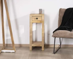 Table de chevet haute ou sellette avec 1 tiroir 