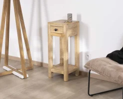 Table de chevet haute ou sellette avec 1 tiroir 