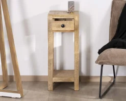 Table de chevet haute ou sellette avec 1 tiroir 