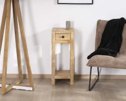 Table de chevet haute ou sellette avec 1 tiroir 