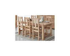 Table de ferme chêne massif 210 cm "Artisan"