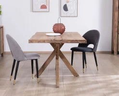 Table de repas 180 cm plateau naturel et pieds croix "Enoa" 100% palissandre