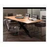 Table de repas avec pieds mikado et plateau en teck 180 cm "Copley"