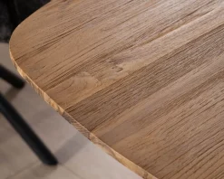 Table de repas bateau en teck recyclé et pieds mikado "Bahia" 200 cm