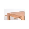 Table de repas carrée en chêne massif huilé "Lodge Casita" 140x140 cm