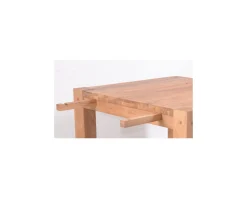 Table de repas carrée en chêne massif huilé "Lodge Casita" 140x140 cm