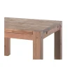 Table de repas carrée en chêne massif huilé "Lodge Casita" 120x120 cm