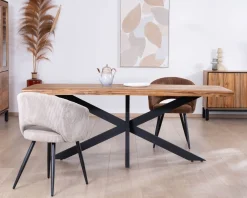 Table de repas contemporaine en bois 200 cm 