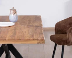 Table de repas contemporaine en bois 200 cm 