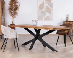 Table de repas contemporaine en bois 200 cm 