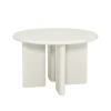 Table de repas contemporaine ronde 120 cm coloris crème "Odyna"