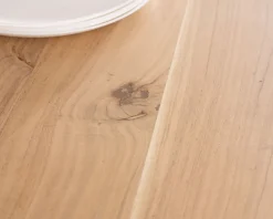 Table de repas en acacia et pieds mikado 
