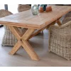 Table de repas en bois de teck recyclé 6/8 personnes "Balangan Beach" 200 cm