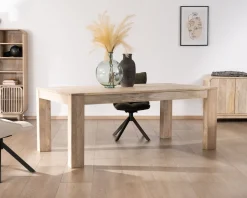 Table de repas extensible 200 à 290 cm en manguier 