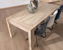 Table de repas extensible 200 à 290 cm en manguier 