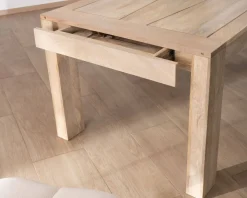 Table de repas extensible 200 à 290 cm en manguier 