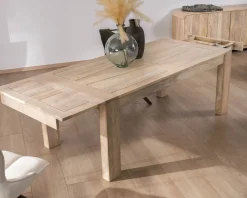 Table de repas extensible 200 à 290 cm en manguier 