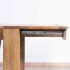 Table de repas extensible en manguier foncé "Jappy" 160 à 250 cm