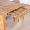 Table de repas extensible 200 à 290 cm "Jappy" en manguier foncé