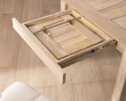 Table de repas extensible 160 à 250 cm en manguier "Jappy"