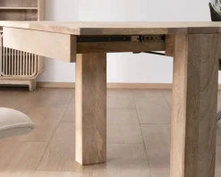 Table de repas extensible 160 à 250 cm en manguier "Jappy"
