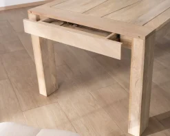 Table de repas extensible 160 à 250 cm en manguier 