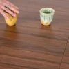 Table de repas extensible 160–200 cm teinte noyer "Oria" forme ovale