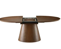 Table de repas extensible 160–200 cm teinte noyer 