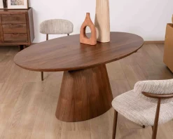 Table de repas extensible 160–200 cm teinte noyer 