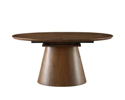 Table de repas extensible 160–200 cm teinte noyer 