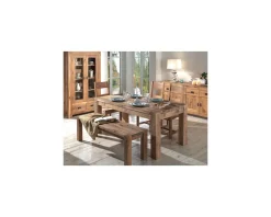 Table de repas rectangulaire en chêne massif 180cm "Lodge Casita"