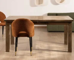 Table de repas rectangulaire extensible en manguier 160-200cm "Baz"