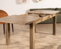Table de repas rectangulaire extensible en manguier 160-200cm 
