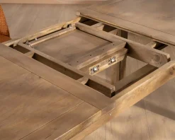 Table de repas rectangulaire extensible en manguier 160-200cm 