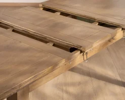 Table de repas rectangulaire extensible en manguier 160-200cm 