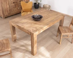 Table de repas rectangulaire en palissandre 