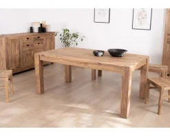 Table de repas rectangulaire en palissandre 