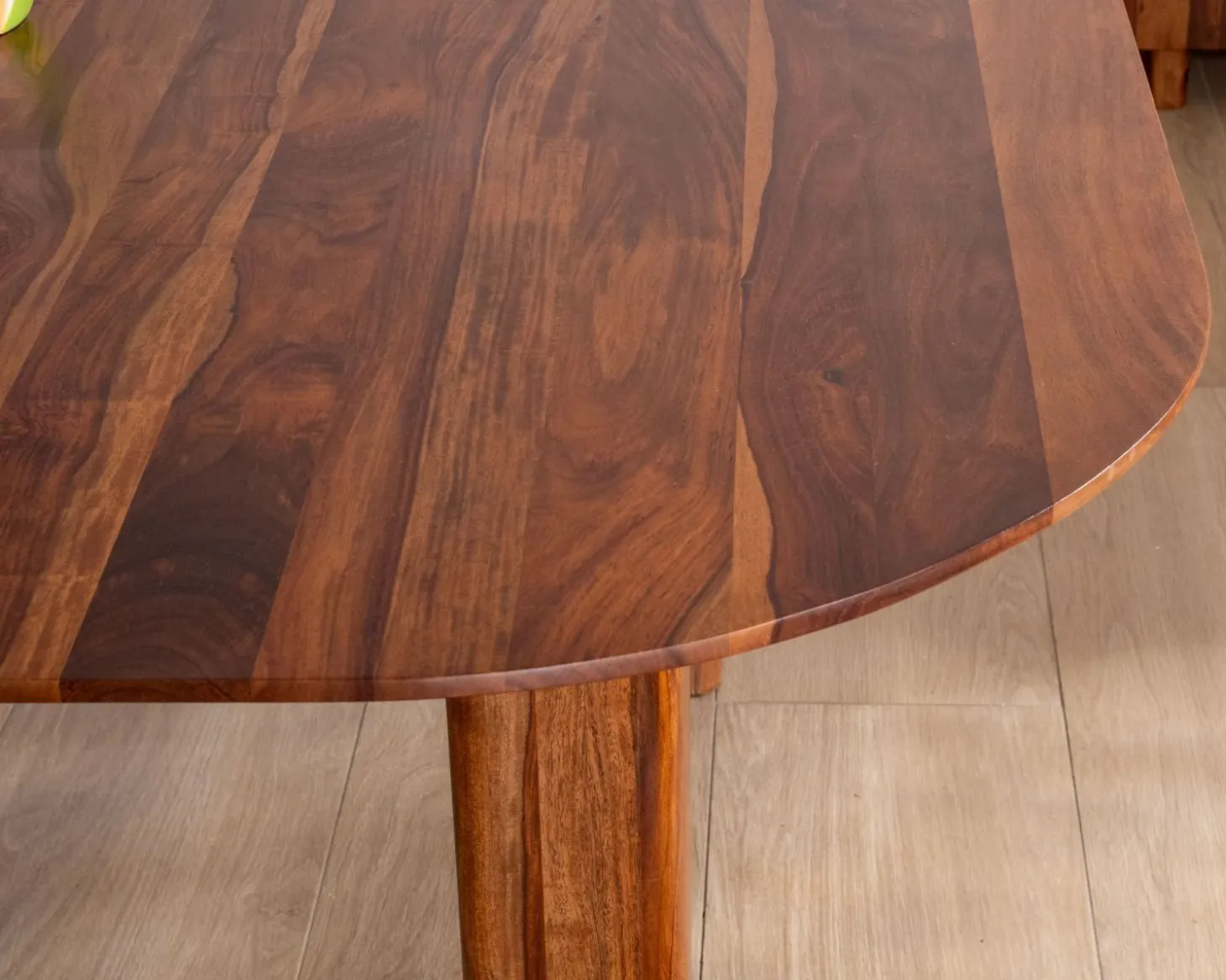 Table de salle à manger carrée en palissandre "Rosewood" 150 cm design rétro