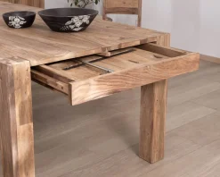 Table de salle à manger extensible en palissandre "Kalanohé" 160 cm