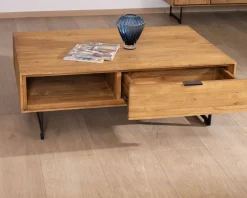 Table de salon avec rangements 