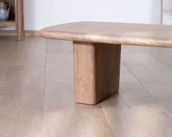Table de salon rectangle en manguier design épuré "Orobie"