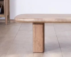 Table de salon rectangle en manguier design épuré 