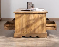 Table de salon style classique en manguier 
