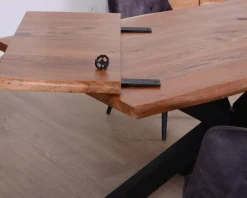 Table en acacia avec extensions 180-260cm 