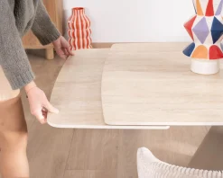 Table extensible 160 à 240 cm rétro chic 